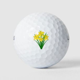 Balles De Golf Fleurs de jonquille
