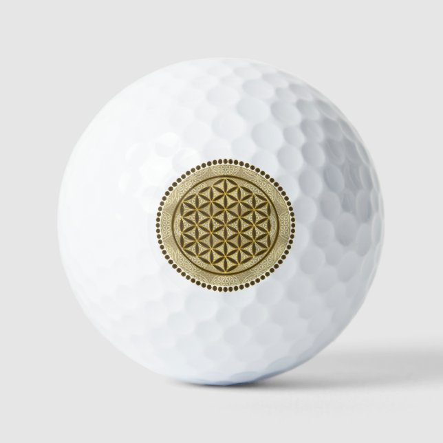 Balles De Golf FLEURS DE VIE - Symbole de géométrie sacrée Art 2  (Recto)