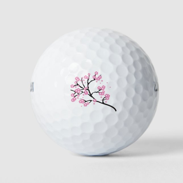 Balles De Golf Fleurs Fleurs Fleurs Fleurs Fleurs Cerises Arbre N (Devant)