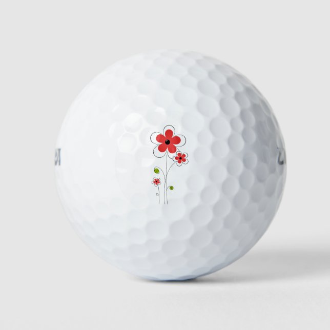 Balles De Golf Fleurs Fleurs Fleurs Plante Fleur (Devant)