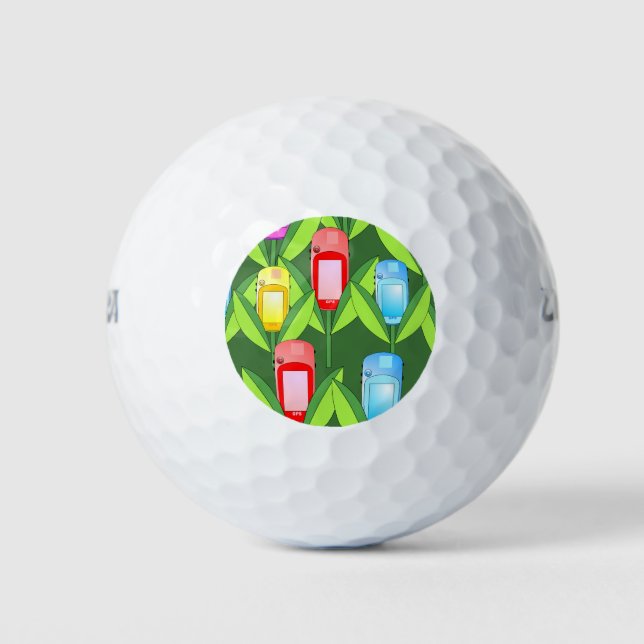Balles De Golf Fleurs GPS (Devant)