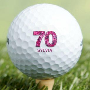 Balles De Golf Fleurs roses 70 ans Cadeau pour voisin – Chic