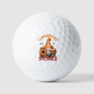 Balles De Golf Floral Thanksgiving avec mes Gnomies