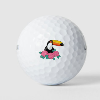Balles De Golf Floral Toucan