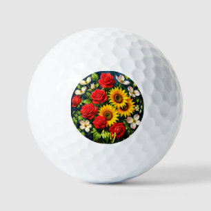 Balles de Golf Florales