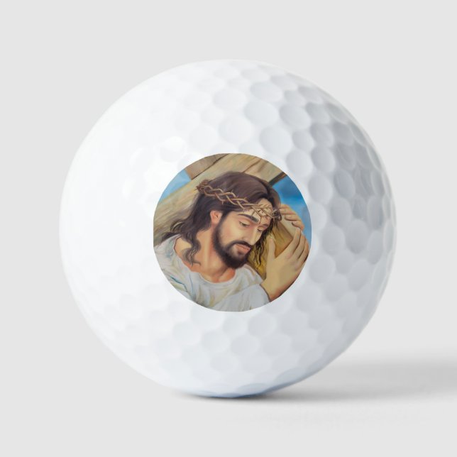 Balles De Golf Foi chrétienne Jésus Christ (Recto)