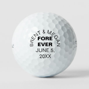 Balles De Golf Fore Ever Custom Golf Ball Mariage de mariage