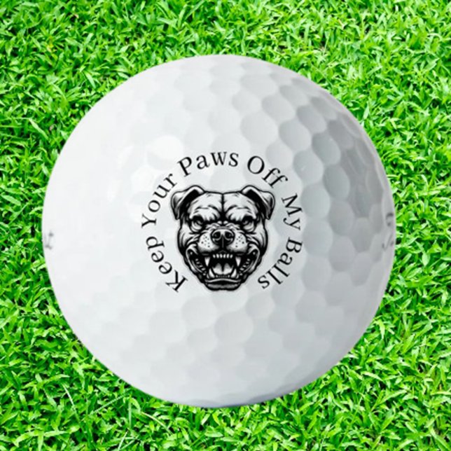 Balles De Golf Fous du Golf (Show your love for dogs and golf with Mad Dog-Loving Golfers Golf Balls.  )