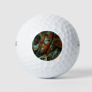 Balles De Golf Fractionner l'art Abstrait