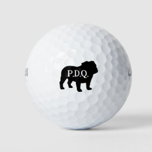 Balles De Golf Français Bulldog Chien race Silhouette Texte perso