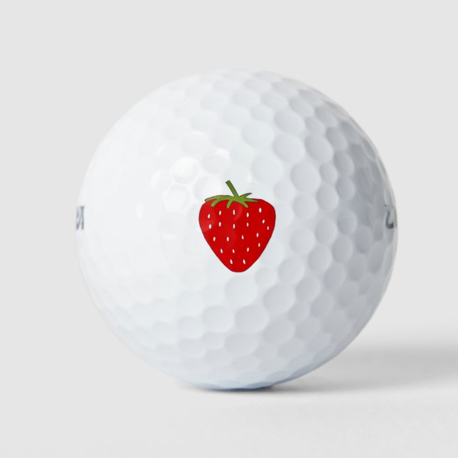 Balles De Golf Fruit fraise (Devant)