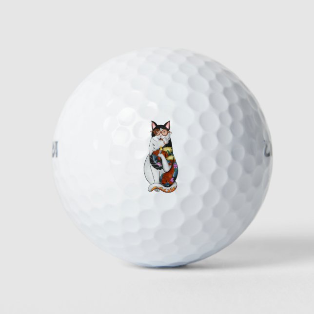 Balles De Golf fumeur de chat (Devant)