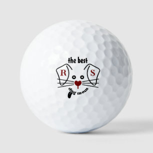 Balles De Golf Fun Best Dog Maman Monogramme personnalisé