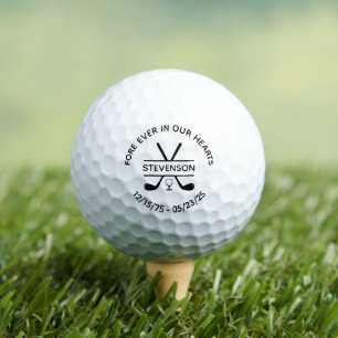 Balles De Golf Funérailles commémoratives en mémoire d'amour