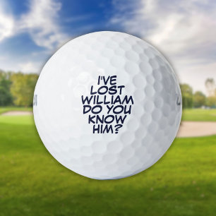 Balles De Golf Funky Personnalisé Marine Bleu Lost Golf Balls
