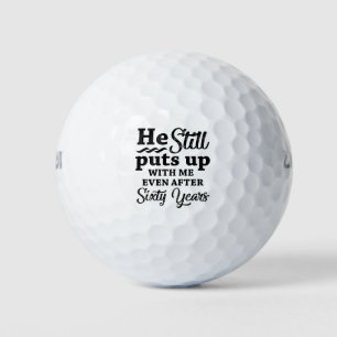 Balles De Golf Funny 60ème anniversaire de Mariage