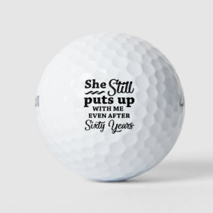Balles De Golf Funny 60ème anniversaire de Mariage