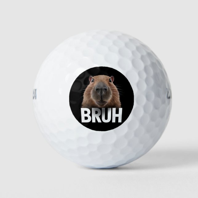 Balles De Golf Funny Capybara Bruh (Devant)