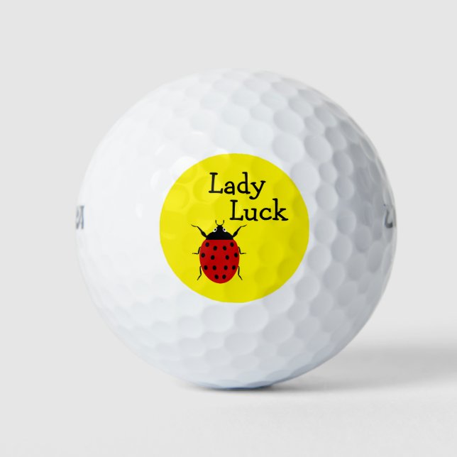 Balles De Golf Funny Dames Ladybug Thème (Devant)
