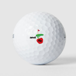 Balles De Golf Funny Golf and Apple Pie Lover