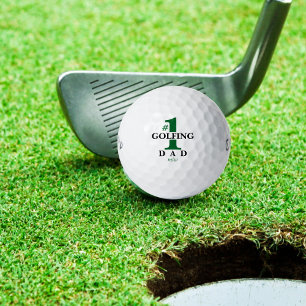 Balles De Golf Funny Golf Balls #1 Best Golfing Papa Monogrammé