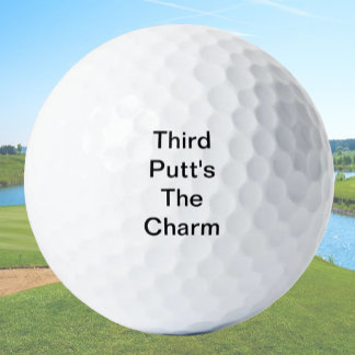 Balles De Golf Funny Golf Cadeau Blague Troisième Putt's The Char
