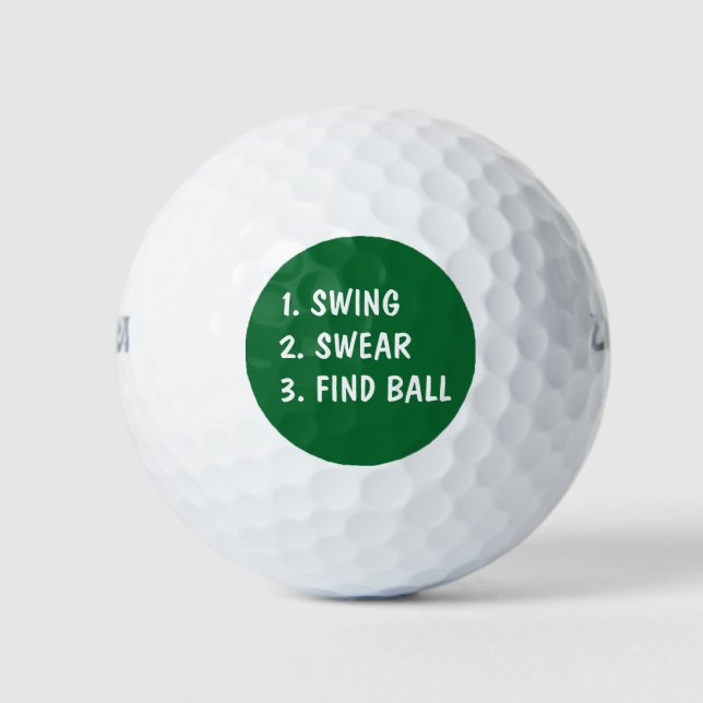 Balles De Golf Funny Golf entraînement Golf Balls (Devant)