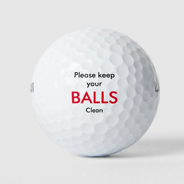Balles De Golf Funny Golf Thème cadeau (Devant)