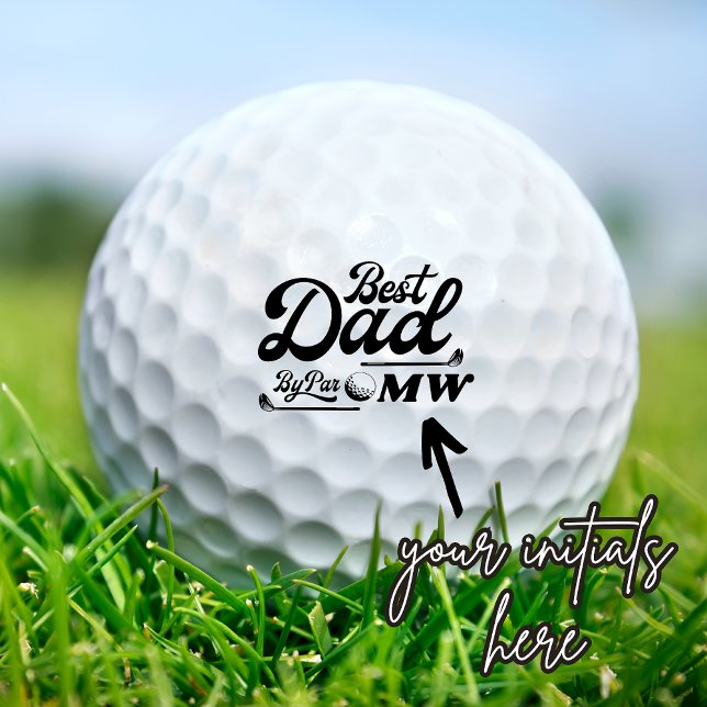 Balles De Golf Funny Golfer meilleur papa par pair | FÊTE DES PÈR (Créateur téléchargé)