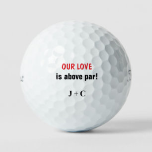 Balles De Golf Funny Our Love is Above Par Initials Titleist