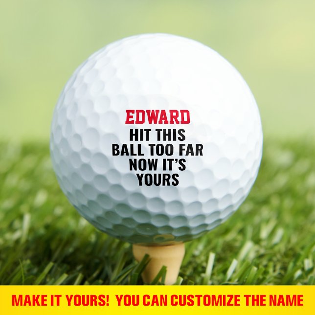 Balles De Golf Funny Personnalisé Nom personnalisé perdu (Créateur téléchargé)