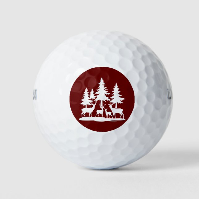 Balles De Golf Funny Skinny Pine Tree Randonnée d'été Camping (Devant)