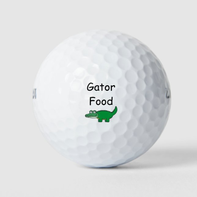 Balles De Golf Gator Food (Devant)