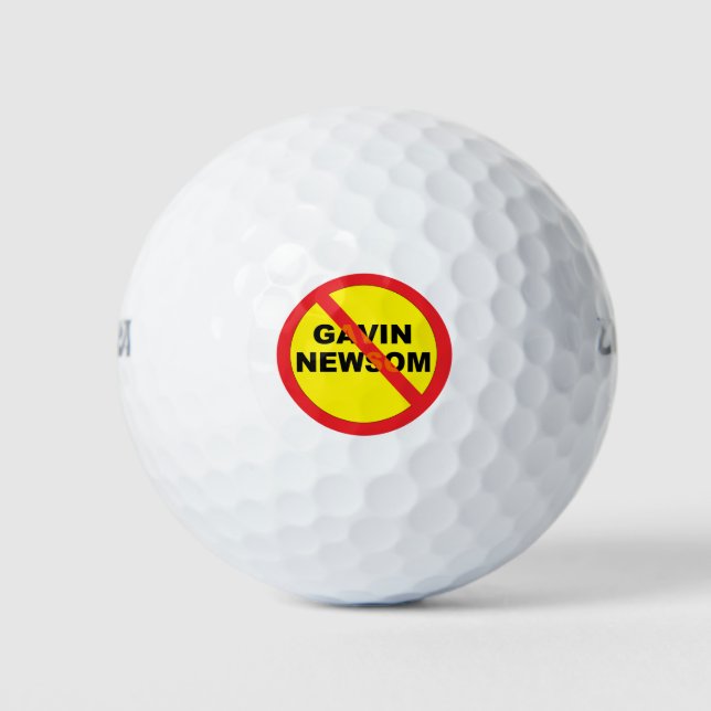 Balles De Golf Gavin Newsom Anti (Devant)