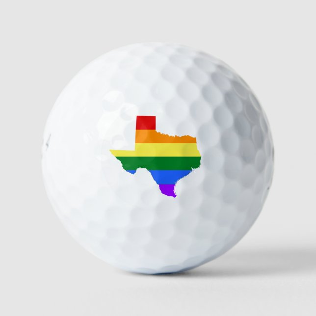 Balles De Golf Gay | Texas Rainbow (Devant)