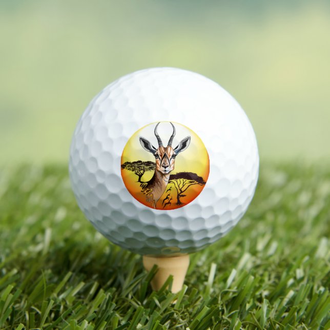 Balles De Golf Gazelle Antelope africaine animal sauvage (T-shirt Insitu)