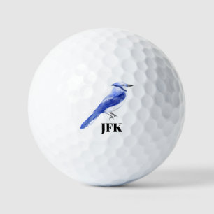 Balles De Golf Geai bleu oiseau ornithologie faune personnalisé é