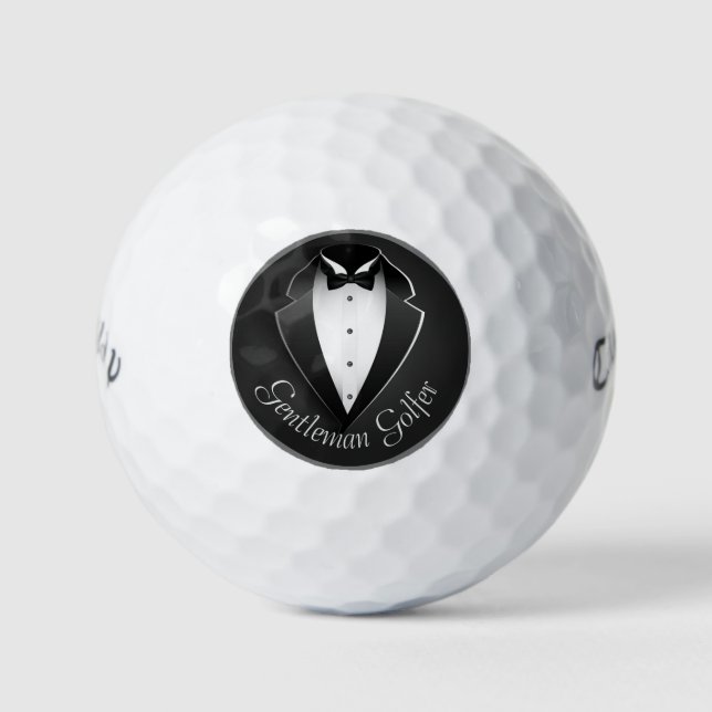 Balles De Golf Gentleman Golfer Tuxedo (Devant)