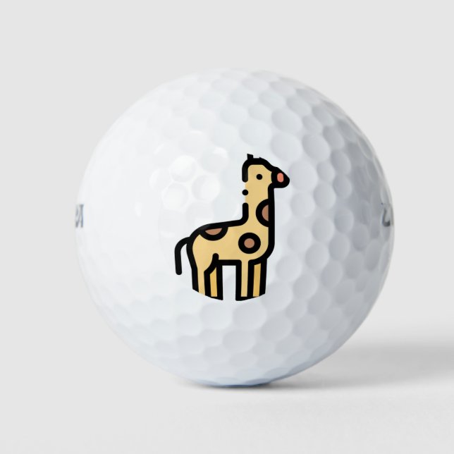 Balles De Golf Giraffe (Devant)