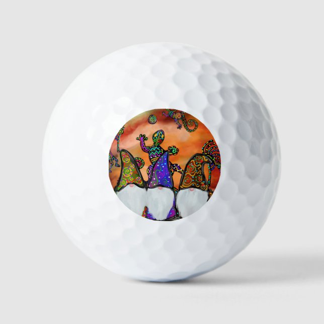 Balles De Golf Gnome Art (Recto)