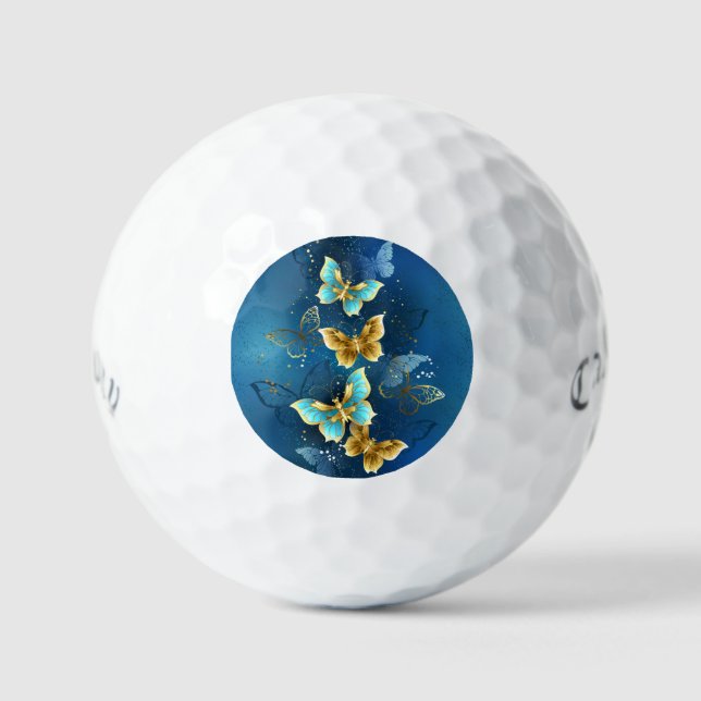 Balles De Golf Golden butterflies (Recto)