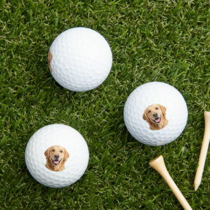 Balles de Golf Golden Retriever Photo de Chien Per