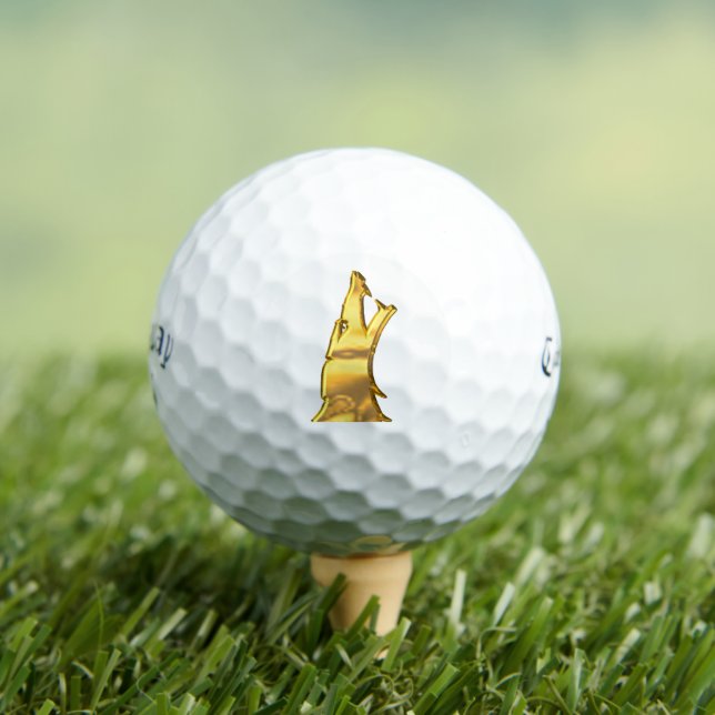 Balles De Golf Golden Wolf Head Callaway Supersoft golf balls (T-shirt Insitu)