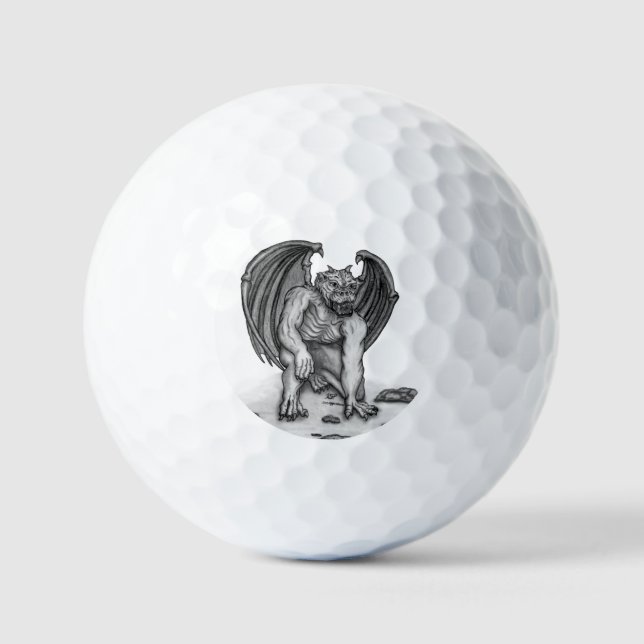 Balles De Golf Golem Gargoyle (Recto)