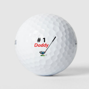 Balles De Golf Golf # 1 Fête des pères papa Cadeau d'anniversaire