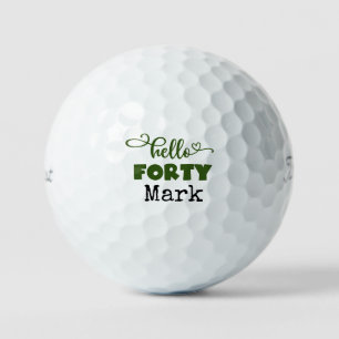Balles De Golf Golf 40e Anniversaire Par tee trente party pour go