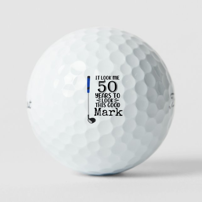 Balles De Golf Golf 50e Anniversaire Par tee trente party pour go (Recto)