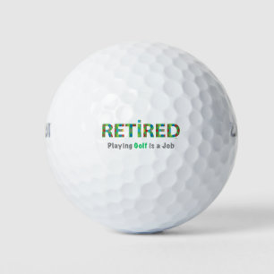 Balles De Golf Golf à la retraite, jouer au golf est un travail