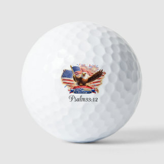 Balles De Golf Golf Ball Blessed  Happy 250th Birthday USA!