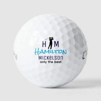 Balles De Golf Golf Ball with Best Golfer Blue Name
